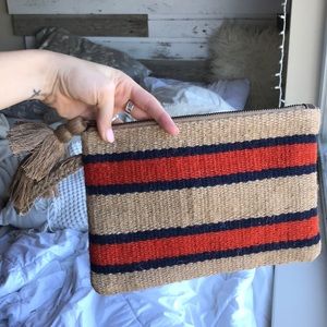 Striped Beachy Clutch Purse